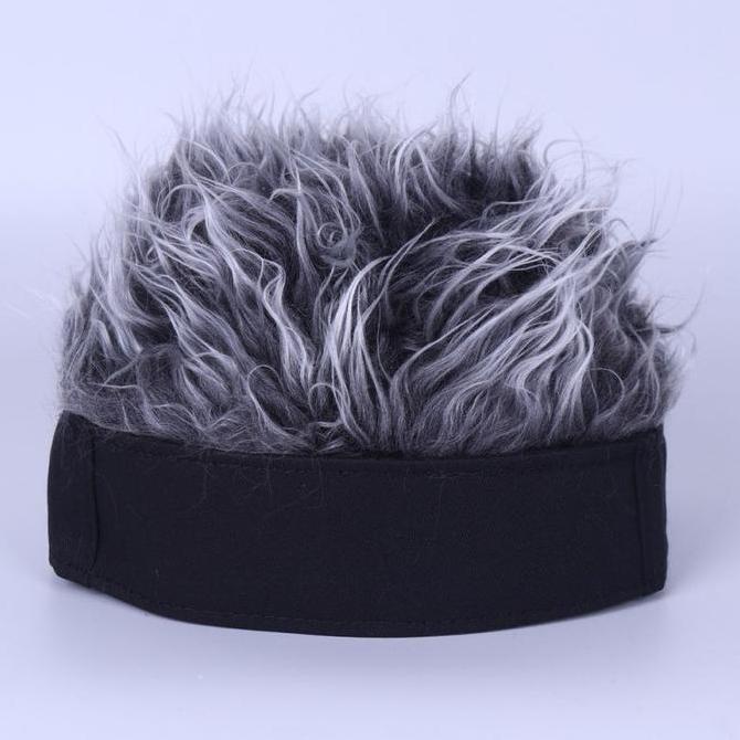 KASDIUM Wik Rambut Pria Eropa Topi Retro Gaul Golf Wig Rambut Korea Pendek Gaya Retro Hip-Hop Akseso