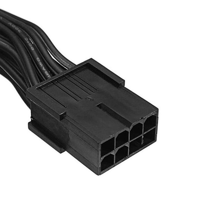 Kabel VGA 8 pin Female to dual 8 pin PCIE (6+2) Male BLACK EDITION