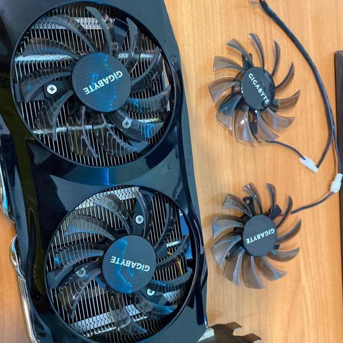 fan vga 75mm 3pin Untuk Gtx 460 465 560 Ti 580 650 750ti universal