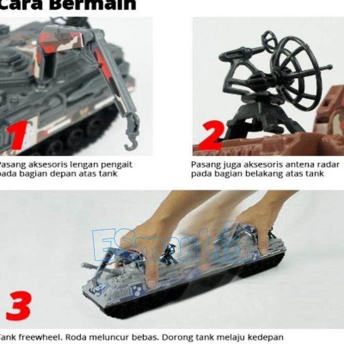 Kaguyaplas 185 Mainan Mobil Battle Tank / Mobil Tank