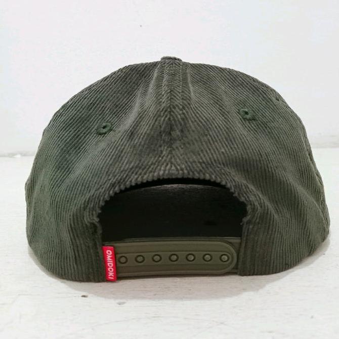 Topi Rope Hat Corduroy Omidoki Topi Bisbol Corduroy Visor Pendek