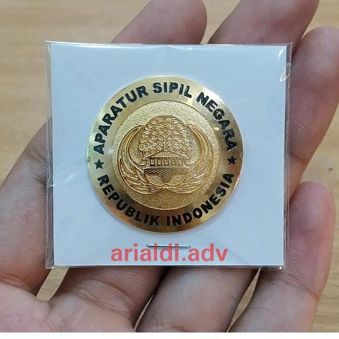 pin korpri ASN bulat magnet pin korpri aparatur sipil negara magnet