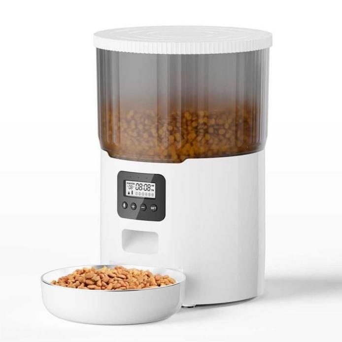 Ready Alat Mesin Pemberi Makan Kucing Anjing Otomatis Timer Dispenser 4L