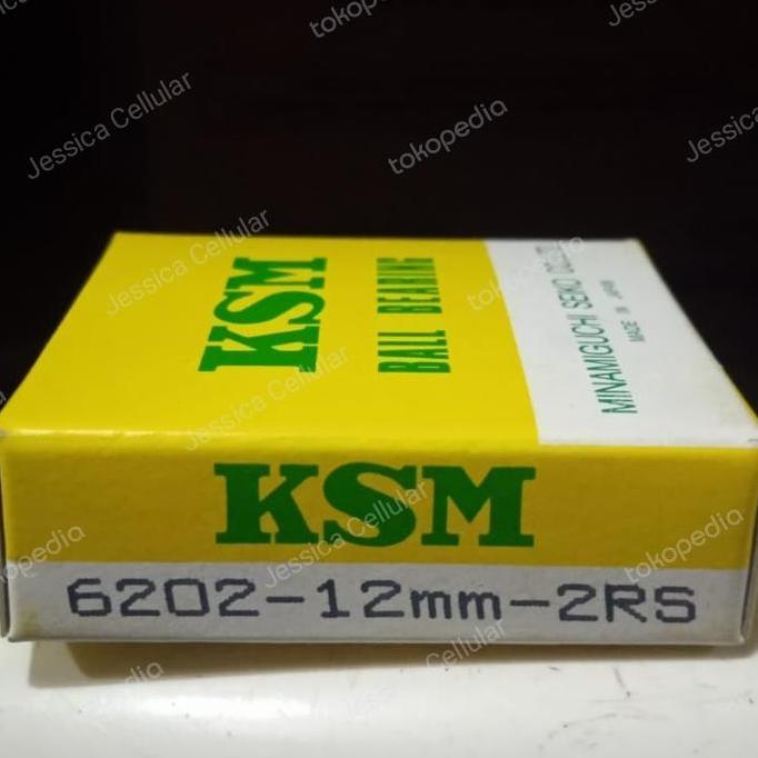 BALL BEARING SPECIAL BORE 6202 2RS-12MM KSM MADE IN JAPAN