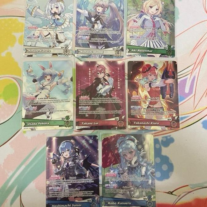 hBP01e Blooming Radiance OSR Holo Foil -  Amane Kanata - Nanashi Mumei - Aki Rosenthal - Usada Pekor