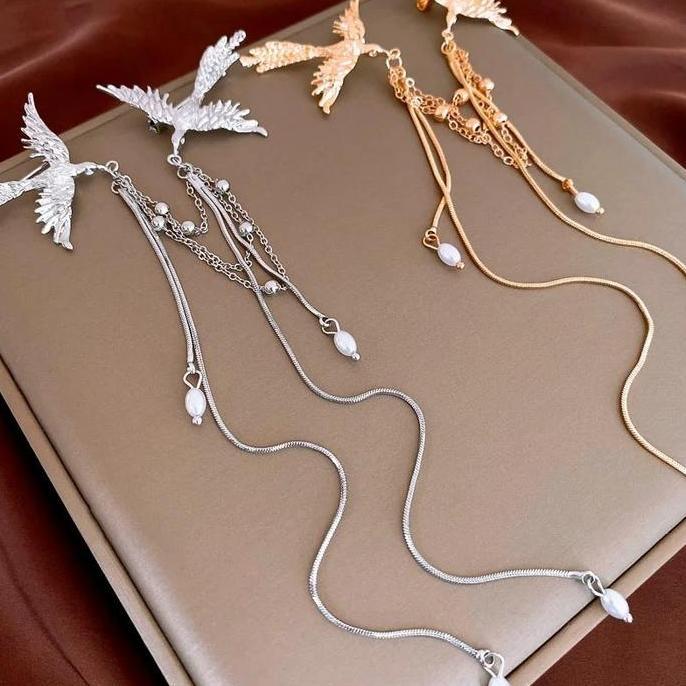 Bros Pin Rantai Jas Phoenix Bros Rantai Wanita Rantai Jas Wanita Lapel Pin Rantai Bros Kerah Kemeja