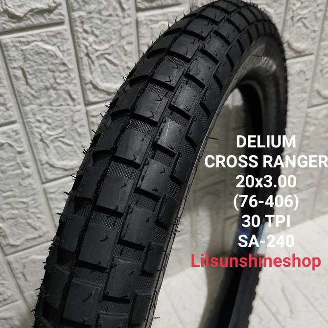 Ban Luar Sepeda BMX 20 x 3.00 DELIUM Cross Ranger Deli Tire Swallow SA-240 Ban Besar 20x300