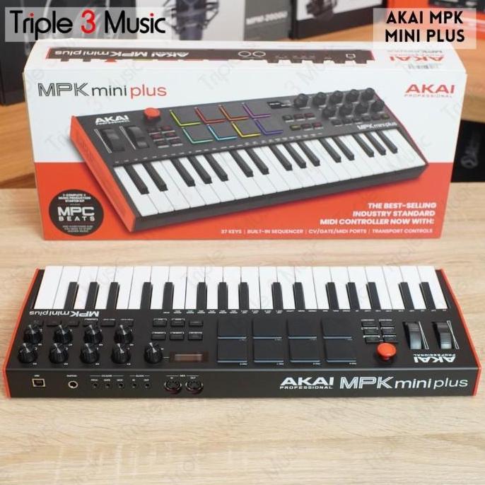 Ready  AKAI MPK MINI PLUS 37 keys ORIGINAL Midi Controller