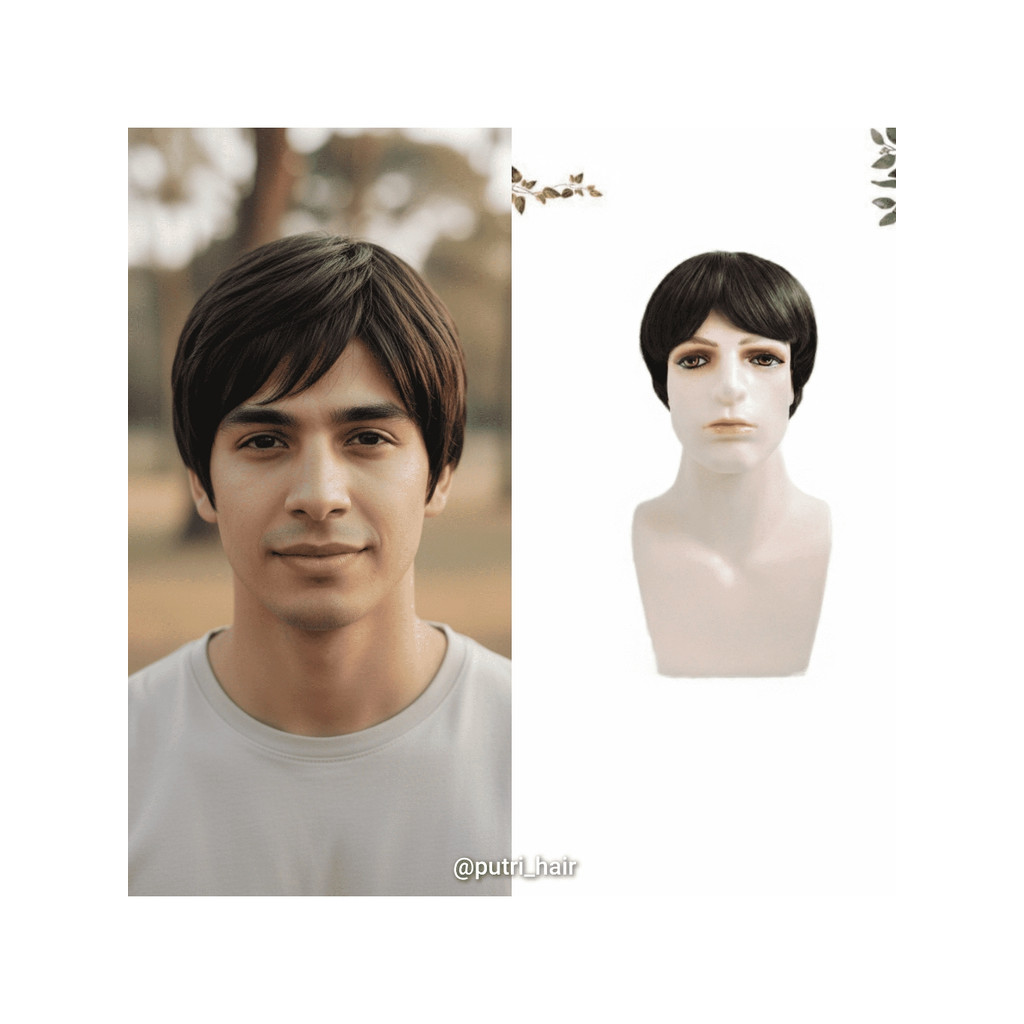 Wig Pria/Wig Pria 12/Wig Pria Kekinian/Wig Pria Korea