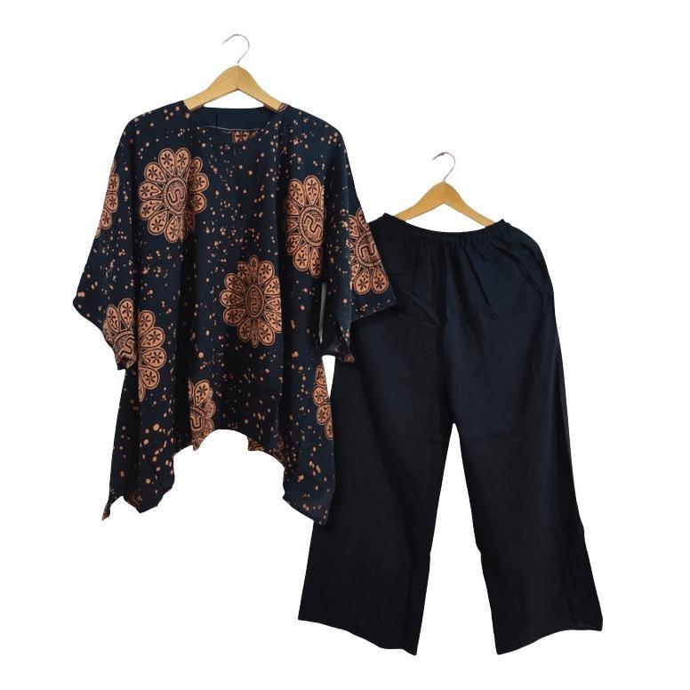 OFFICIAL SETELAN JUMBO SENAYA SET WAKA WAKA MOTIF BUNGA ORI NAURA SIZE JUMBO BUSUI RESLETING RAYON T