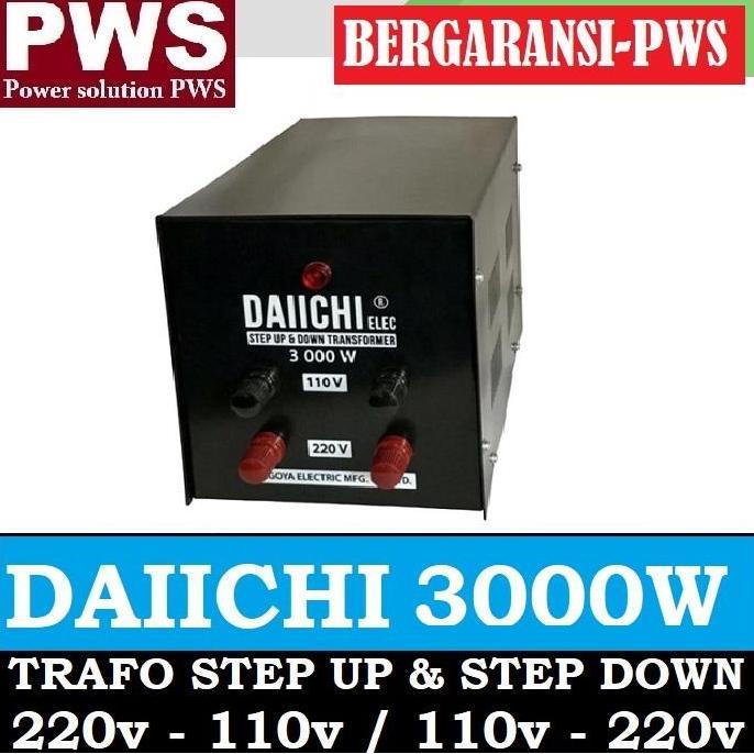 STEP UP & DOWN 220V / 110V TRANSFORMER DAIICHI 3000Watt Termurah