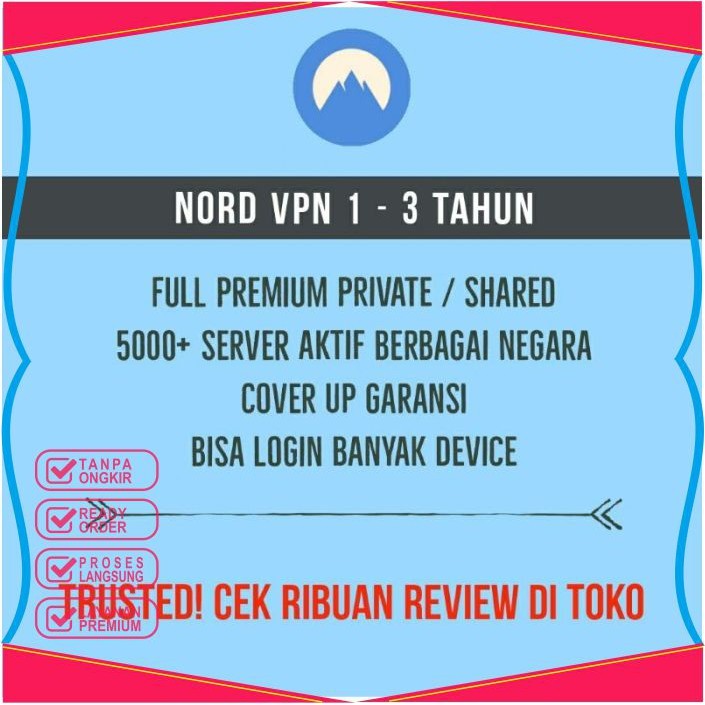 Squads Nord Premium Private 1 Bulan 1 2 Tahun - Premium Bergaransi Aman NordVPN Murah 2026 Murah Ter