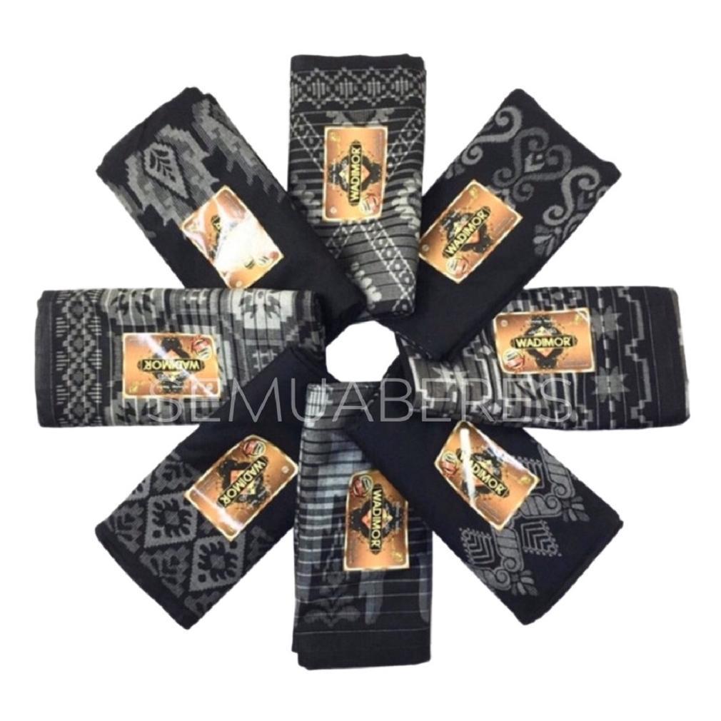 EXCLUSIVE SARUNG WADIMOR HITAM PUTIH POLOS ASLI ORIGINAL PREMIUM ORIGINAL DEWASA ANAK REMAJA TANGGUN