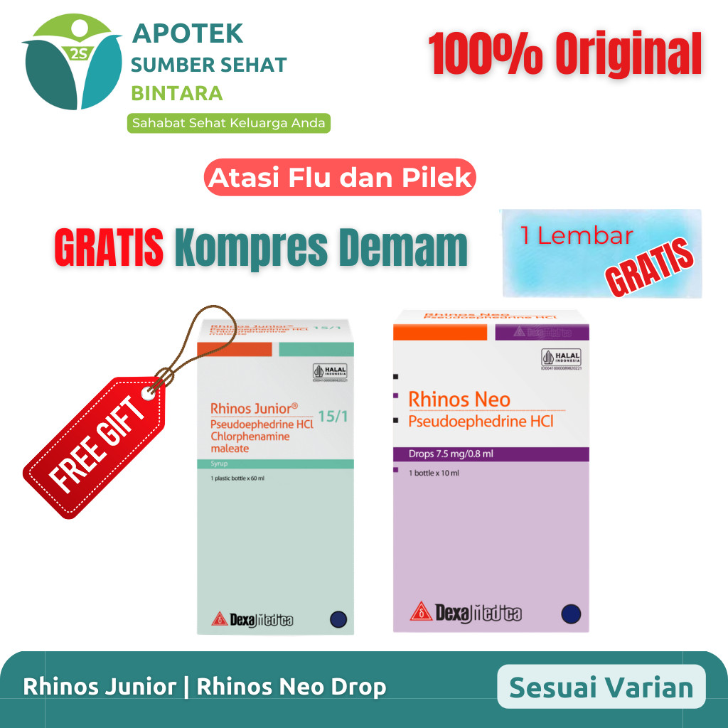 Rhinos Neo Drop | Junior Sirup - Atasi Pilek pada Bayi dan Anak