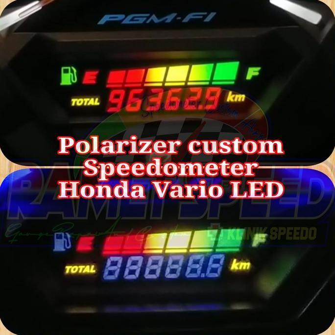 Polarizer custom speedometer Honda Vario LED polaris speedometer honda vario led