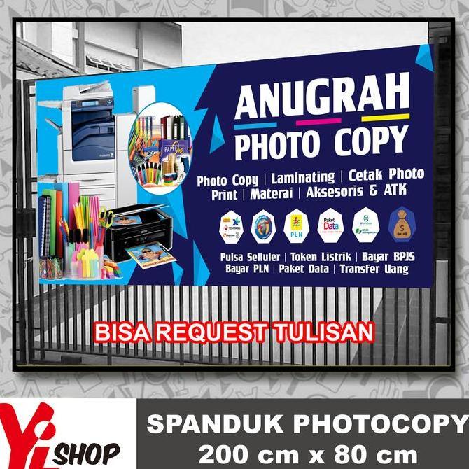 Ready  Spanduk / Banner Photocopy Fotocopy Print ATK Pulsa