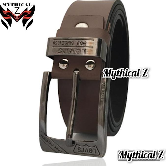 sabuk KULIT murah size JUMBO 120/150/170/200cm model jarum GESPER pria murah