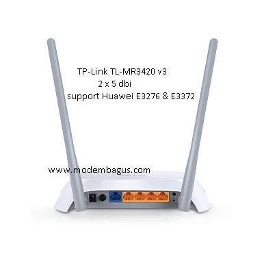 New Router WIFI 3G/4G TP-Link TL-MR3420 V3 Support Update Modem USB 4G LTE