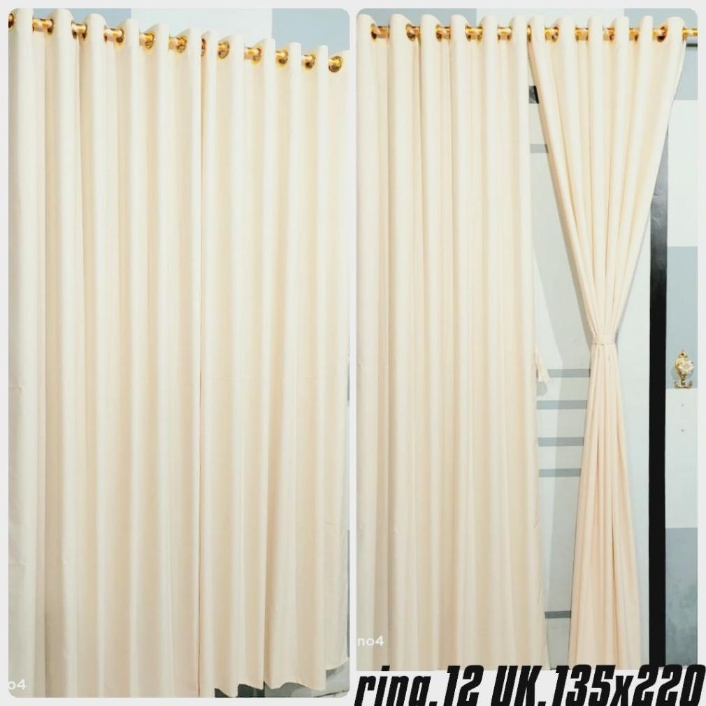 Premium Bisa Cod Gorden Polos Emboss Coklat Tua Muda Gold Mocca Milo Cream Crem Krem Ring 12 Minimal
