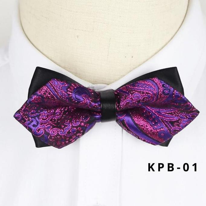 Dasi kupu2 ungu Bunglon Batik murah