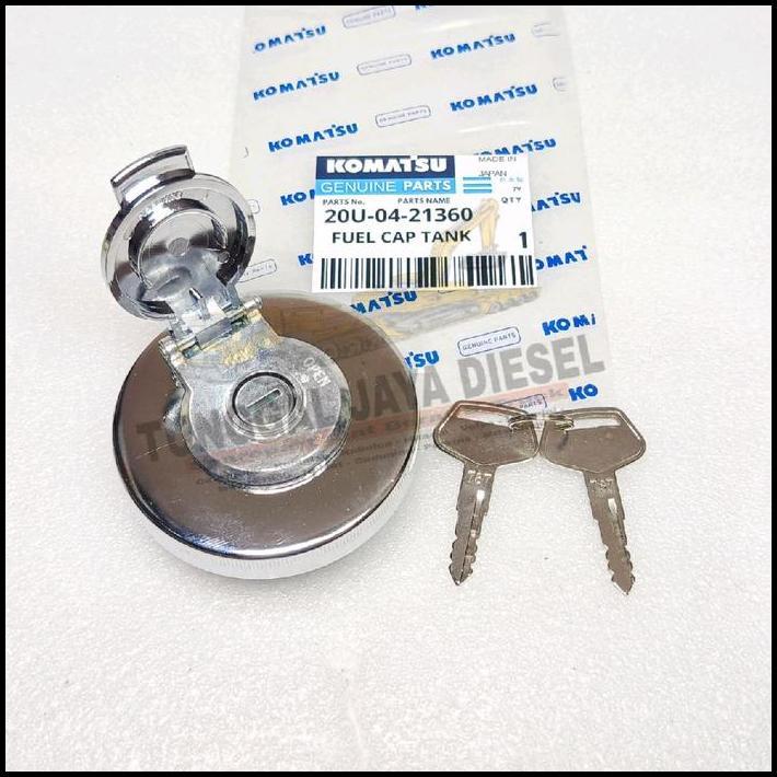 TERLARIS TUTUP TANGKI SOLAR KOMATSU PC75 PC50 PC75UU-2 PC75UU-3 CAP FUEL TANK 20U-04-21360 