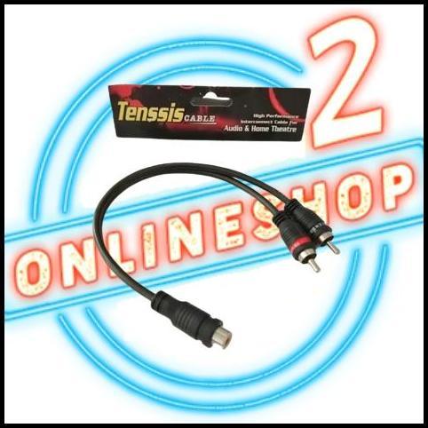 TERBARU KABEL RCA Y CABANG 1F 2M / RCA CABLE CABANG 1 CEWEK 2 COWOK 