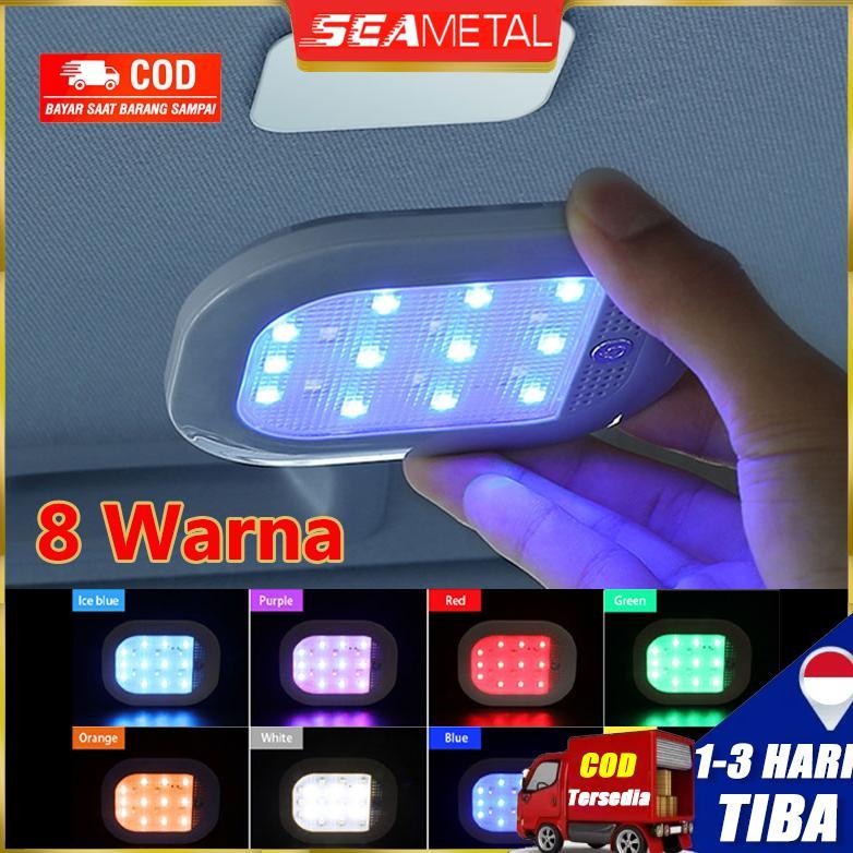 NEW SEAMETAL Lampu Dalam Mobil Led Plafon Lampu Led Indoor Wireless Touch Light Lampu Dalam Mobil 8W