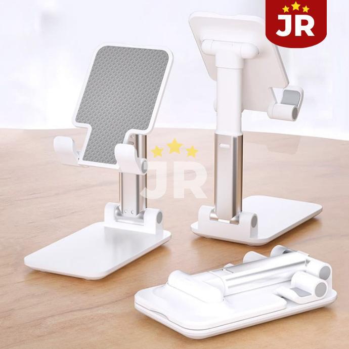 CUCI GUDANG Phone Holder Meja | Stand Holder HP Tablet Meja Lipat Bahan Full Besi | Dudukan Tatakan 
