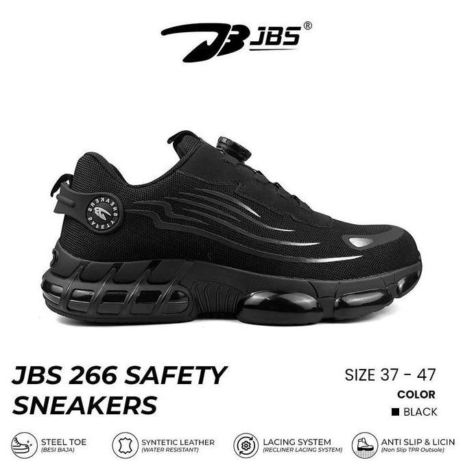 Sepatu Safety Sneakers Tali putar Ujung Besi / Sepatu JBS 266 Safety Sneakers Tali Putar / Sepatu Pr