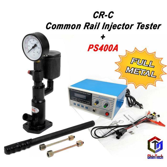 Cr-C V2 Multifunction Diesel Common Rail Injector Tester + S60H Nozzle Injector Tester Diesel Solar 
