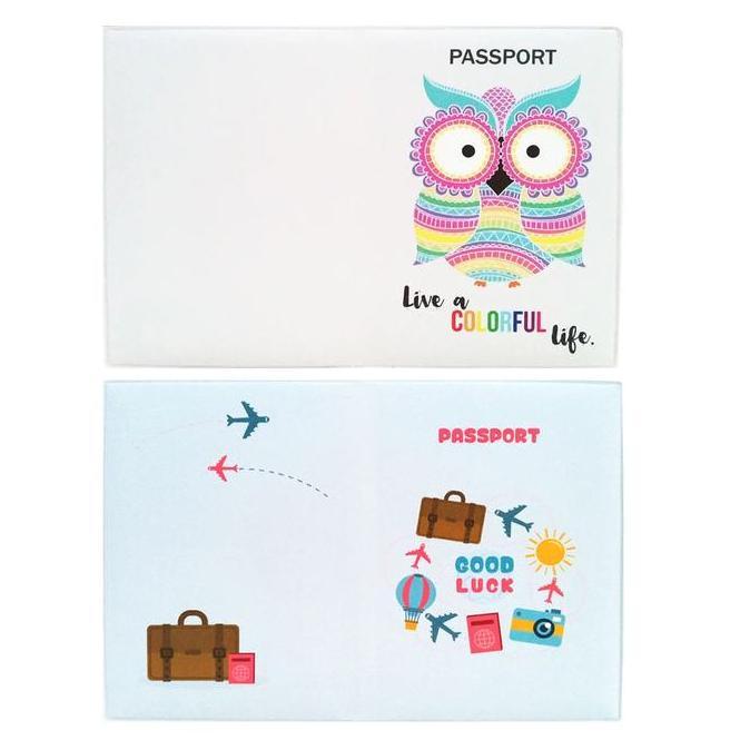 Halan- Sampul Paspor Cover Passport Aneka Motif Lucu Unik Aesthetic Travel Pasport Case Tempat Passp
