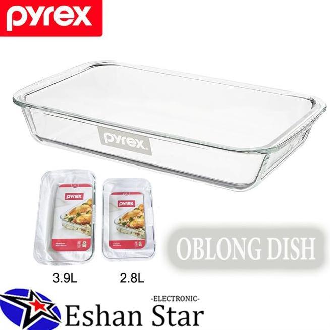 Pyrex Oblong Dish Wadah Kaca Tahan Panas