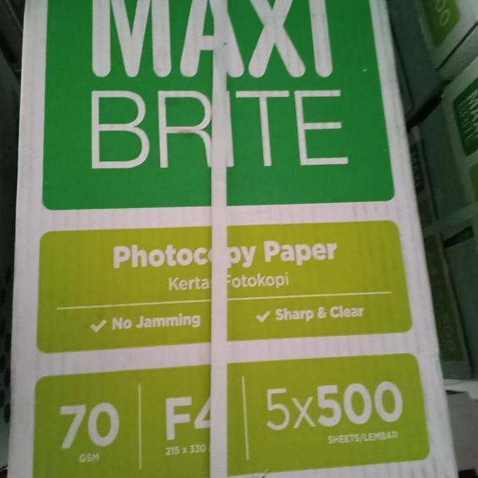 Kertas Hvs F4 70 Gram Maxi 1 Dus Isi 5 Rim