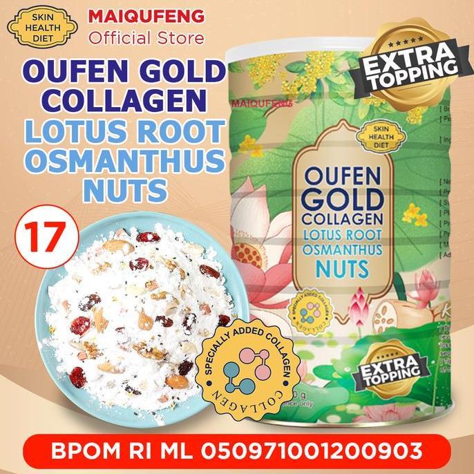 Xfood- Oufen Lotus Root Powder Maiqufeng Original Bpom Ri Halal - Gold Osmanthus