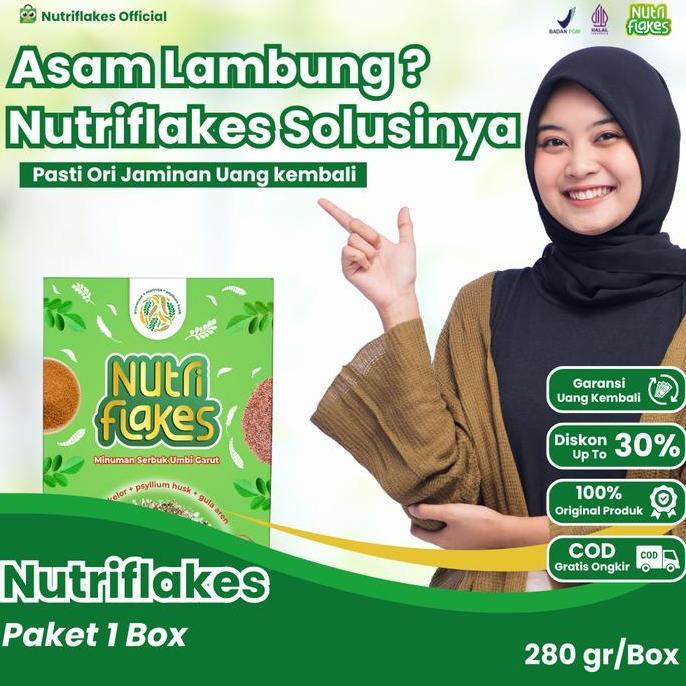 Xfood- Nutriflakes Sereal Umbi Garut Untuk Asam Lambung