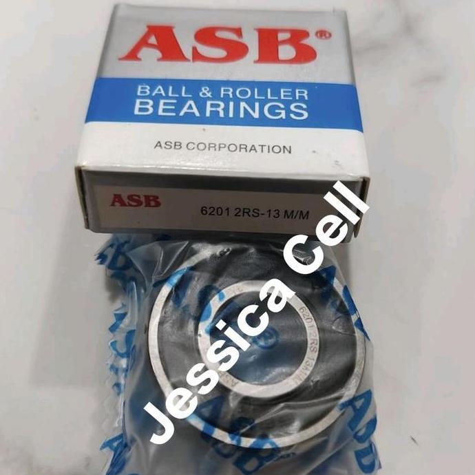 NEW BALL BEARING 6201-2RS/13 ASB SPECIAL BORE DIAMETER 13MM