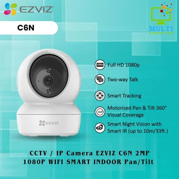 NEW CAMERA EZVIZ C6N SMART WIFI PAN TILT CAMERA 1080P GARANSI RESMI ORI