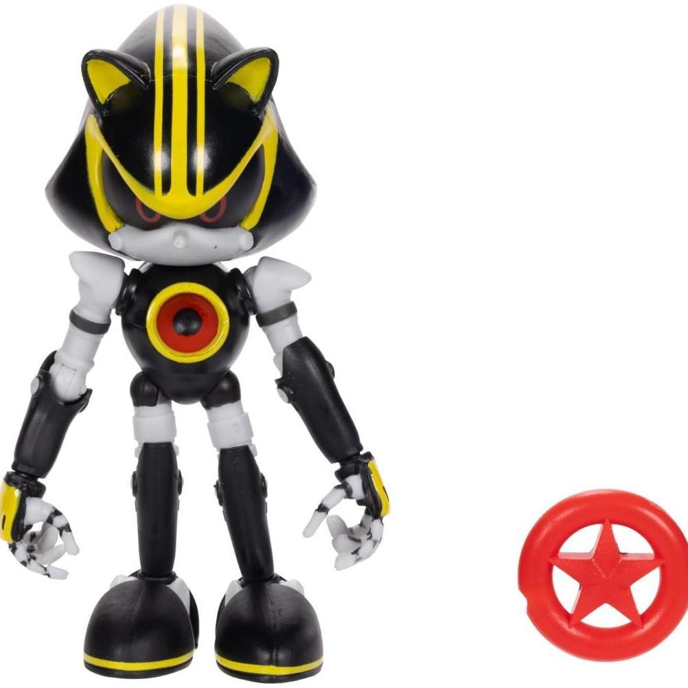 BEST SELLER Sonic the Hedgehog 4-inch Metal Sonic 3.0 Action Figure with Red Star Accessory.