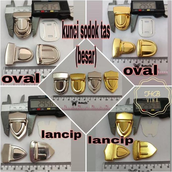 12pcs kunci sodok tas / kunci tas sodok besar murah