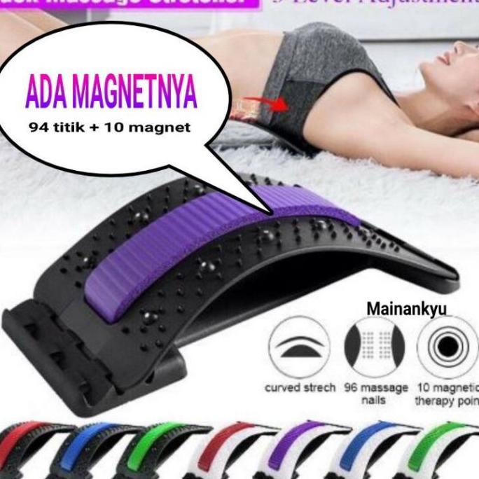 Orthopedi Akupuntur + Magnetic Sandaran Punggung Terapi Sakit Pinggang 10 Magnet Orthoplus Ortopedi