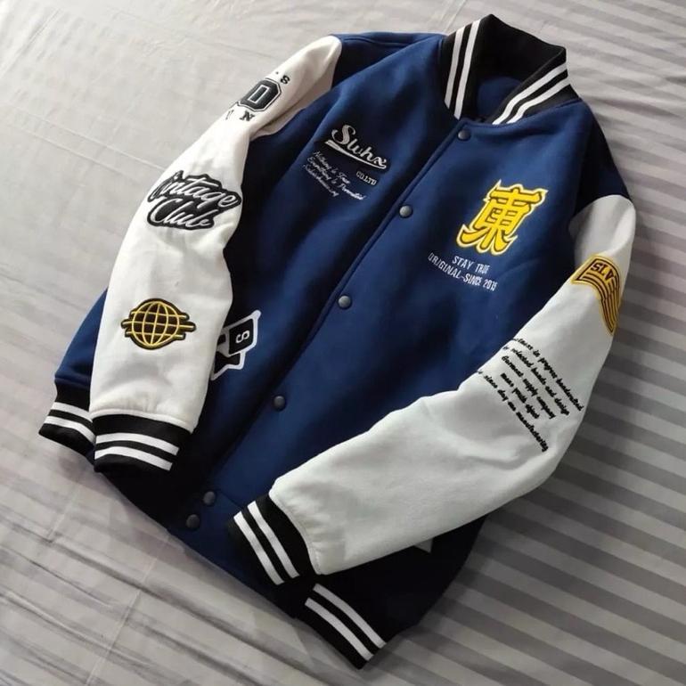 100% aman jaket varsity baseball original full bordir-jaket bomber varsity original-jaket baseball p