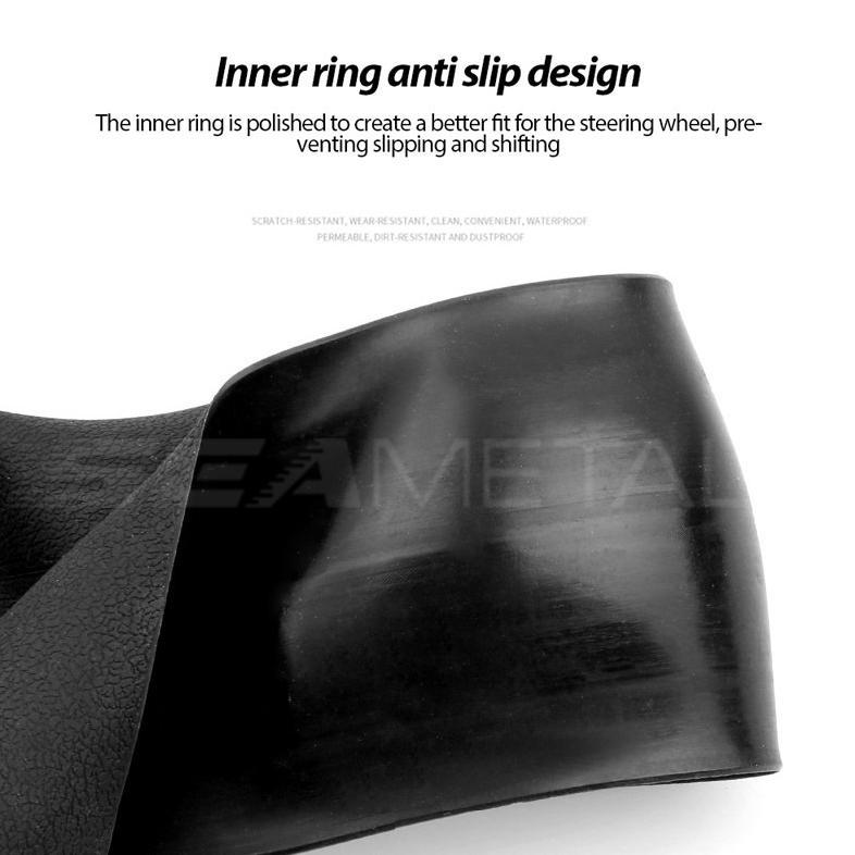 new seametal cover stir mobil universal bahan silicon sarung stir mobil silikon 30-40cm 38cm 40cm sa