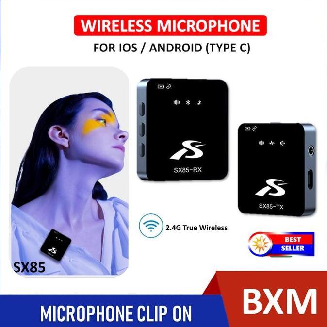 NEW WIRELESS MICROPHONE LAVALIER CLIP-ON MINI PORTABLE FOR LIGHTNING ANDROID ORI