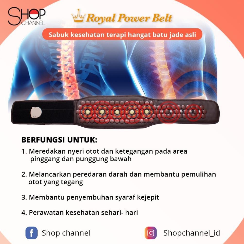 BIG PROMO Royal Power Belt 109 Batu Kesehatan Terapi Pinggang Punggung dan Melancarkan Peredaran Dar
