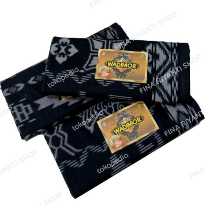 NEW SARUNG WADIMOR MOTIF BALI KHUSUS HITAM ORI