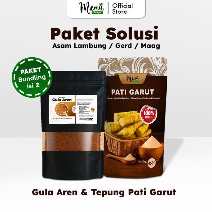 Paket Tepung PATI GARUT dan Gula Aren / Stevia
