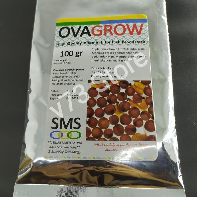 Skyfish- Ovagrow 100 Gram / Vitamin E Untuk Indukan Ikan