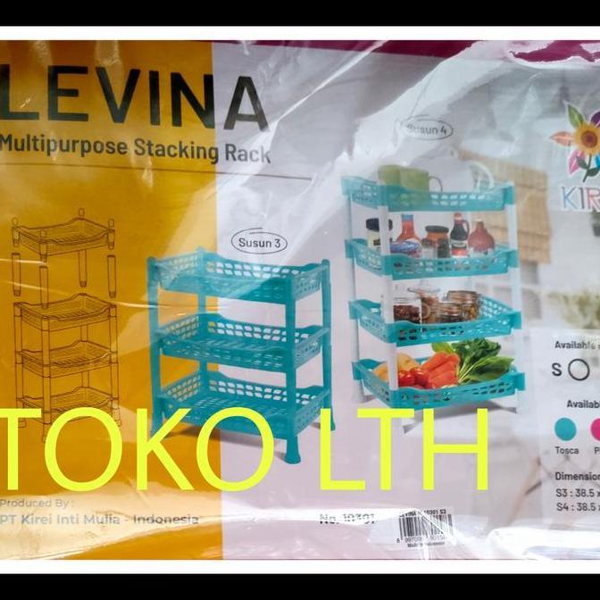 TERLARIS RAK DAPUR SUSUN 3 PLASTIK SERBAGUNA KERANJANG BUMBU TINGKAT PORTABEL