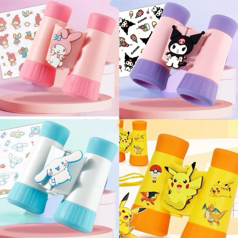 sanrio binocular teropong pikachu monokuler outdoor toys magnifier