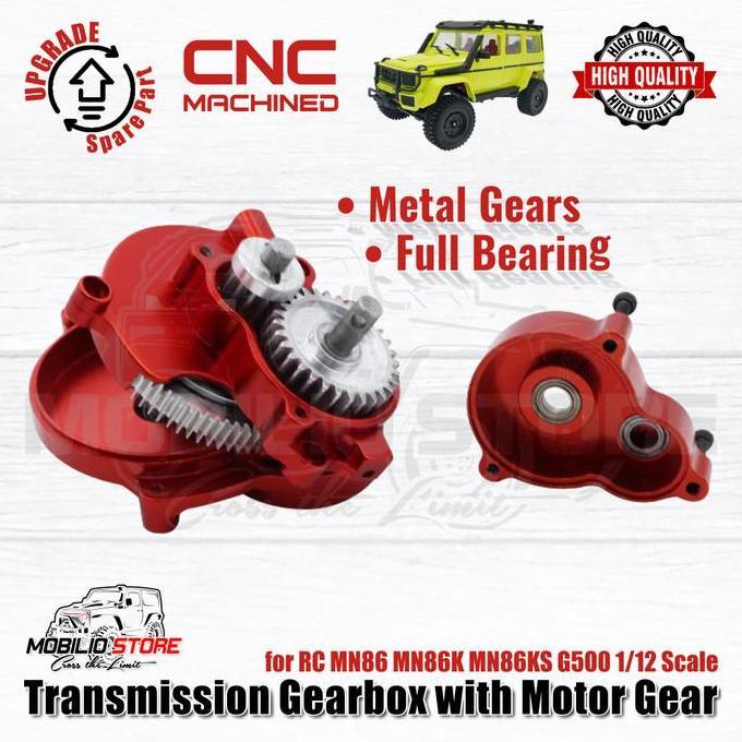 Upgrade Part - Metal CNC Transmission Gearbox for RC MN86 MN86K MN86KS